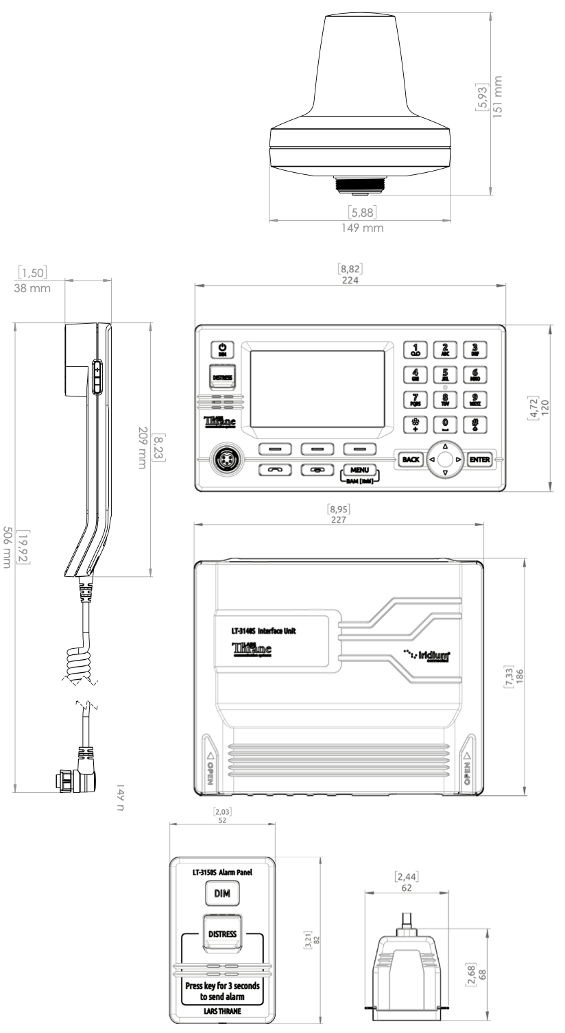 Iridium Système GMDSS LT-3100S