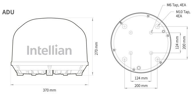 Terminal INTELLIAN C700 Maritime - Iridium CERTUS